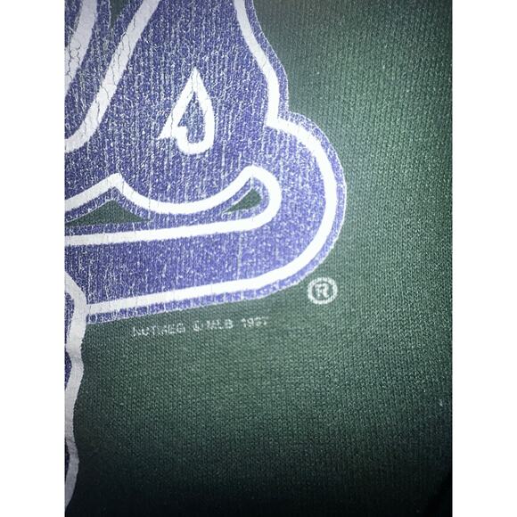 Vintage Nutmeg Cleveland Indians 90s crewneck over sized sweater large logo face - Picture 8 of 8